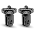 Miniatyrbillede 1 af 5: Tripod Adapter Kamera Mount Tilbehør Aluminium Adapter Montering Kameraer Til For Gopro Mount Og Andre Actionkameraer (2 Styk, Sort)