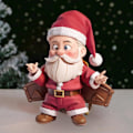 Miniatyrbild 4 av 5: Jultomte Ornament Uttryck Färgfast Dekorativ Juldekoration (E)