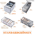 Miniatyrbild 2 av 5: 5-pack Lådförvaringsboxar i Mesh, Vikbara, för Scarfs, Jeans, Underkläder