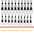 Miniatyrbild 5 av 5: 160 st Fisketillbehör Set Jig Krokar Pärlor Sänken Vikter Swivels Snaps Sliders Kit Fisketillbehör