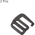Miniatyrbillede 3 af 5: Metal G-kroge, spænder til webbing, G-krog bølgespænde justerings spænder til rygsækrem webbing 2 stk.