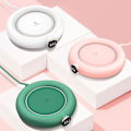 Miniatyrbillede 2 af 2: Bærbar USB Elektrisk Kopvarmer med Automatisk Afbrydelse og 3 Temperaturindstillinger (grøn)