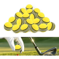 Miniatyrbild 5 av 5: 20 st skumgummi golf träningsbollar - svamp golf träningsbollar regnbåge svampbollar mjuka för inomhus- eller utomhusträning, gul