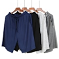 Miniatyrbillede 1 af 5: Herre- og store mænds pyjamas shorts med lommer, 4XL, sort
