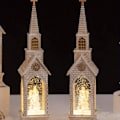 Miniatyrbild 4 av 5: Julkula Glowande Kristallkula Tomte Snögubbe Semestergåva Julkula