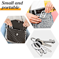 Miniatyrbilde 5 av 5: Pieces Folding Saks Bærbare Saks i Rustfritt Stål Små Folding Saks Bærbare Reisesaks Mini Folding Saks For Hjem Reise, Sølv