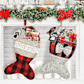 Miniatyrbild 1 av 4: Julstrumpor för Katter, 19 Tum, Stor Fiskform, 2-pack