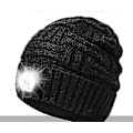 Miniatyrbilde 1 av 5: LED-lue Beanie-lue med Lys - Strømper Fyller Gaver Til Menn Kvinner Lommelykt Beanie med Hodelykt Vinterlue