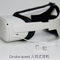 Pikkukuva 2 / 4: 3,5 mm:n langallinen korvanappi, pelin kuulokkeet, yhteensopiva Oculus Quest 2 VR:n kanssa (valkoinen)