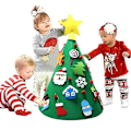 Miniatyrbilde 1 av 5: DIY Tredimensjonalt Juletre Barnemanual Utdanningsleker Julepynt Julegaver Widget