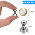 Miniatyrbilde 2 av 4: 24 stk 12 x 16 mm Kjeglemagneter i Rustfritt Stål med Oppbevaringsboks