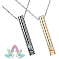 Miniatyrbild 1 av 5: 2 st Mindful Halsband för Stresslindring, Halsband för Medveten Andning, Ångestvisselpipa Halsband för Vanebaserade Andningsövningar, Ångestlindring（svart-guld)