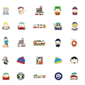 Miniatyrbilde 3 av 4: 50 stk South Park vanntette klistremerker Diy bagasje bærbar kopp skateboard klistremerker