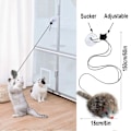 Miniatyrbild 4 av 5: Katt leksaker, katt leksak kit, interaktiv sugkopp hängande katt leksaker, 2-delad katt och mus leksaker