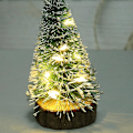 Miniatyrbild 3 av 4: 1:12 10cm Dockhus Miniatyr Litet Julgran Tallnål Med Led Ljus För Dockhus Juldekorationer Tillbehör