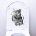 Miniatyrbild 3 av 4: Bedårande katt väggdekal Väggdekorationsdekal för vardagsrum kontor sovrum