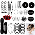 Miniatyrbild 1 av 5: Hårstyling set, hårdesign stylingverktyg tillbehör DIY hårtillbehör hårmodellering verktygssats frisör set