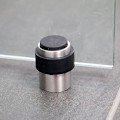 Miniatyrbillede 4 af 5: Dørstopper i rustfrit stål - Dørstopper i gummi til væg med monteringsmateriale til væg og gulv - Dørblok til væg og gulv - Dørstopper Ø 3,5 cm,