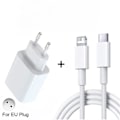 Miniatyrbild 1 av 5: PD 20W USB C-laddare för APPLE iPhone 12 13 11 14 Pro Max Plus Mini Snabbladdning XR X XS SE USB Typ C-kabel för iPhone-laddare EU-laddare och kabel