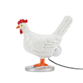 Miniatyrbilde 5 av 5: 100% Ny, lampe - denne utstoppede kylling egg lampe Ranch Farm Country-stil utstoppede egg lampe (hvit)