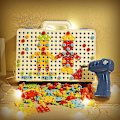 Miniatyrbild 3 av 3: 237 delar Kreativ Mosaikbitar Set DIY Borrningsspelset Bitar Byggleksaker Svampar Mosaikkonstkit Pussel
