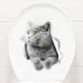 Miniatyrbild 2 av 4: Bedårande katt väggdekal Väggdekorationsdekal för vardagsrum kontor sovrum
