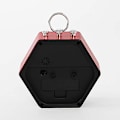 Miniatyrbild 4 av 5: Väckarklocka hexagonal skrivbordsklocka väcker dig tyst perfekt för sovrum kontor Röd (röd)