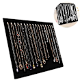 Miniatyrbild 1 av 5: 17 Krokar Halsband Display Stativ Sammet Halsband Stativ Display Stativ