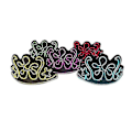 Pikkukuva 1 / 5: Halloween Glow Mask 3 Tilaa LED EL Valoisa Kostyymi Party Crown Glow Masks