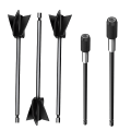 Miniatyrbilde 1 av 5: 3 stk epoksyharpiks rørepinne for drillbit med 2 stk forlengelsesstang 10/15cm drilltilbehør
