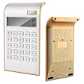 Miniatyrbillede 2 af 5: Lommeregner, slankt elegant design, kontor/hjemmeelektronik, dobbelt drevet bordlommeregner, solenergi, 10 cifre, vippet LCD-skærm