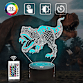 Miniatyrbillede 2 af 5: 3D Dinosaur Natlampe Legetøj, Dinosaur Lys Lamper Til Drengeværelse, Dinosaur Natlampe Til Dreng