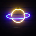 Miniatyrbild 1 av 2: 1 st Planetformad LED Neonljus, Vägg Neon Skylt Nattljus, Julgåva, Studios, Fester, Barer, Jul, Barnrum, Vardagsrum