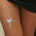 Miniatyrbilde 1 av 4: Slangebeinkjede for kvinner Lårkjede for jenter Gull Slangeanheng Boho Body Chain for strand sommerferie