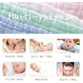 Miniatyrbilde 5 av 5: Vaskekluter for babys sensitive hud, flerlags bomulls badehåndkle, myke nyfødte ansiktskluter, flott dusjgave (10 stk, flerfarget)
