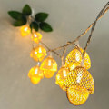 Miniatyrbilde 3 av 5: Eventyrlys, 1,5 m 10 LED hasselnøttformede lyslenker for utendørs, innendørs, jul, bryllup, hage