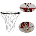 Miniatyrbild 3 av 4: Basketbollnät för utomhus, Ersättningsnät för basketboll, Utomhusbasketbollnät, Metallbasketbollnät, Standard Hållbart Galvaniserat Basketbollnät för inomhus