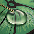 Miniatyrbild 4 av 5: Handledsstöd för tangentbordtransparent silikonfyllning handledsdyna, halkfri - Dewdrop