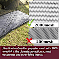 Miniatyrbilde 2 av 5: Camping Myggnett Seng Kompakt Og Ultralett For Reise Finneste Hull Mesh 2000 Netting For Camping Og Fotturer, Uten Sovematte