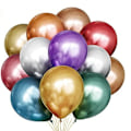 Miniatyrbild 2 av 3: Metalliska Ballonger, 50 St Färgglada Ballonger, Metalliska Helium Ballonger, Metalliska Ballonger För Födelsedagsprydnader, Bröllopsprydnader, V