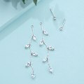 Miniatyrbilde 4 av 5: Lange Dangle Ørepynt Kjede For Kvinner Blad Ørepynt Elegant Drop Ørepynt Blad Tråd