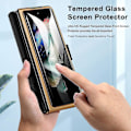 Pikkukuva 3 / 5: Yhteensopiva Samsung Z Fold 4 -kotelon kanssa, Galaxy Z Fold 4 -kotelo kynänpidikkeellä ja integroidulla näytönsuojalla, telineellä, kansi kotelo_s (Musta)