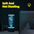 Miniatyrbillede 5 af 6: Lava Lampe Fantasy Natlampe og 3 Fisk Jellyfish Lampe LED Akvarium Lava Natlampe med USB Børn Voksne Hjem Soveværelse Kontor Dekorativ Gave