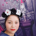 Miniatyrbillede 2 af 5: Goth Blomsterhovedbånd Blod Øjenkugle Form Hårbøjle Karneval Cosplay Party Prop