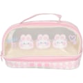 Miniatyrbillede 1 af 5: Pen Opbevaringspose Kanin Pen Pose, Stor Kapacitet Blyant Etui Vandtæt Transparent Kawaii Blyant Etui Kosmetik Taske Organizer