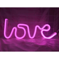 Miniatyrbild 1 av 3: 1 st Love-formad Neon LED-lampa, vägg Neon-skylt nattlampa, julklapp, studior, fester, barer, jul, barnrum, vardagsrum