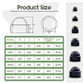 Miniatyrbild 2 av 5: 160 st Nylon Dome Hexmutter Skyddande Plastmutterkåpa M4/m5m6/m8/m10/m12 Kit