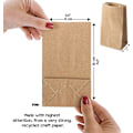 Miniatyrbillede 2 af 5: Papirposer, 100 stk. Gaveposer Brune Papirsposer Håndværk Kraftpapir Diy Bundpose Julekalender Kraftpapirposer 9*17*5,5 Cm