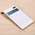 Miniatyrbild 2 av 4: Kalkylator, Slank Elegant Design, Kontor/Hem Elektronik, Dubbeldriven Skrivbordskalkylator, Solenergi, 10 Siffror, Lutande LCD-skärm, Lutning