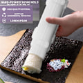 Pikkukuva 4 / 7: Sushi-valmistaja, Sushi DIY -kone, Sushi Bazooka, Sushi Matte, Rullakone, Kasvislihan rullaustyökalu Keittiötarvikkeet Sushi-työkalu (Valkoinen)